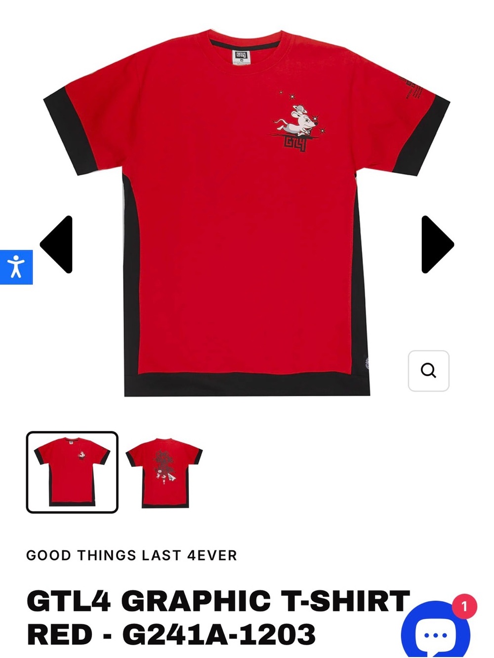 Red Graphic Kids T-Shirt